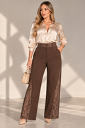 Pantalón Con Encaje