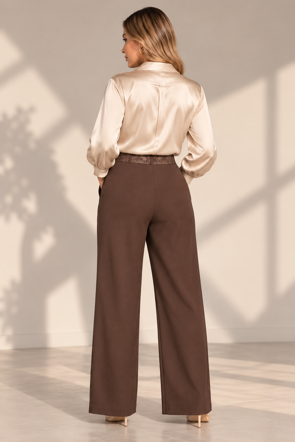 Pantalón Con Encaje