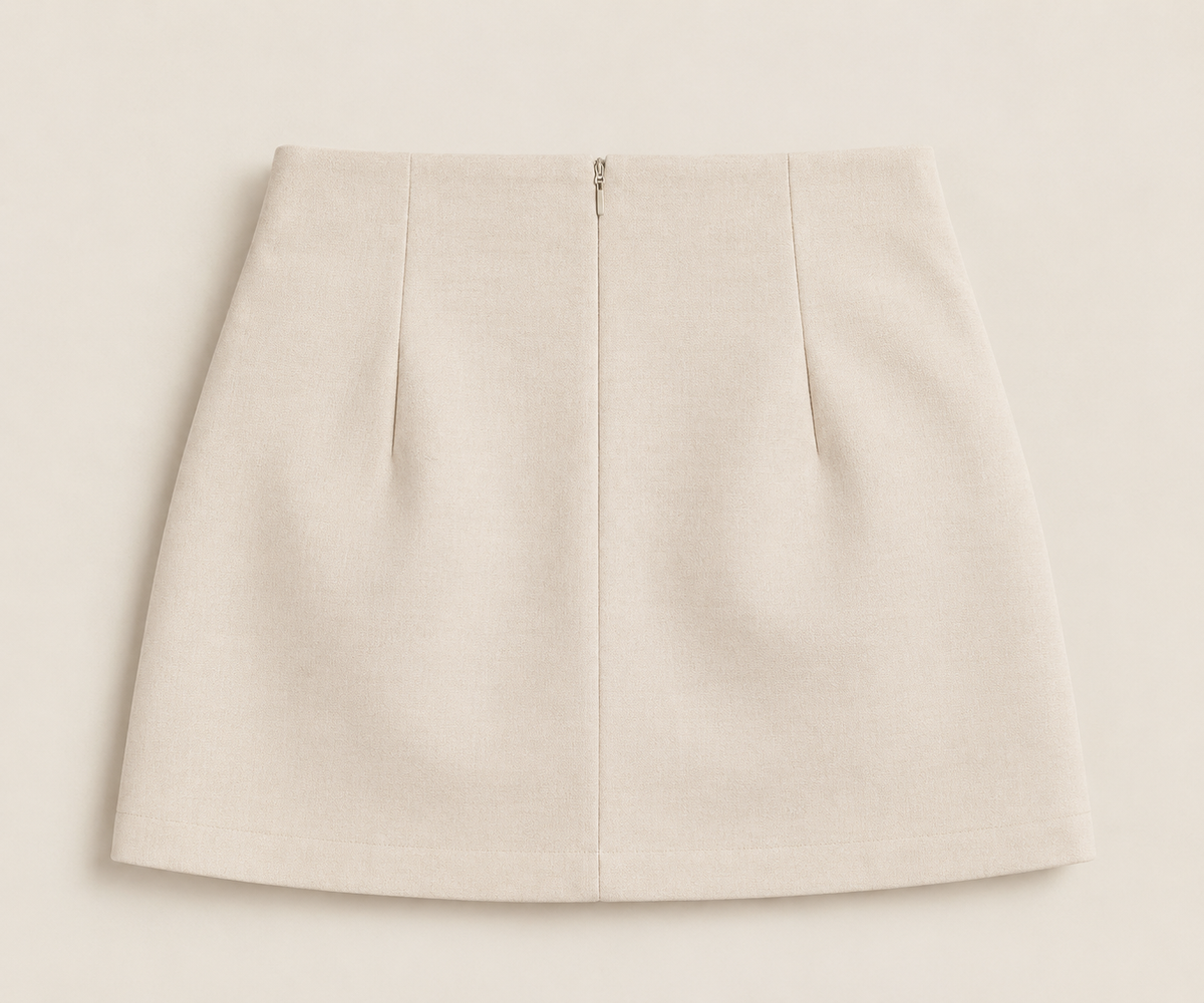 Falda Short con Botones