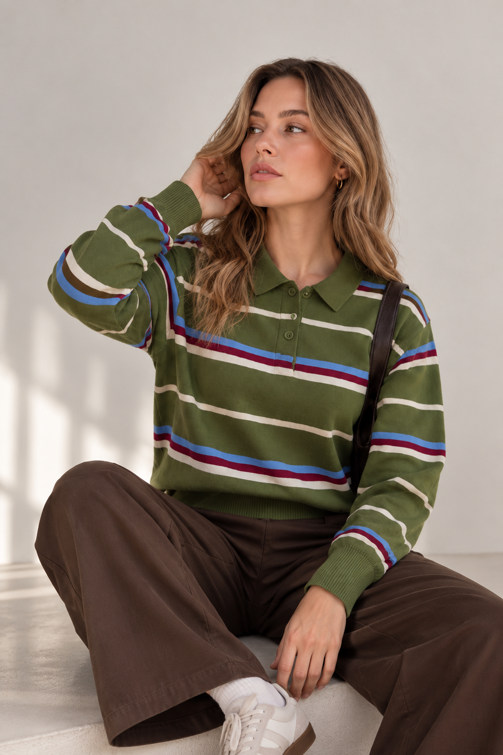 Sudadera Polo Rayada
