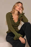 Blusa Con Olanes