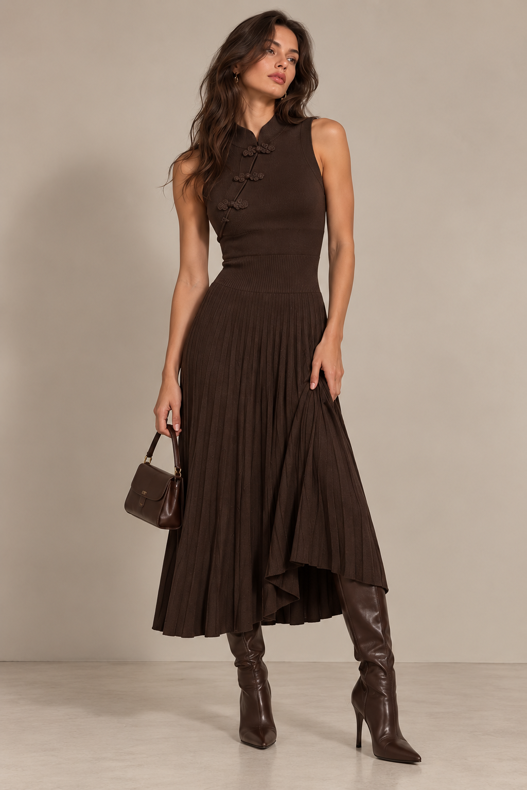Vestido Largo Tejido