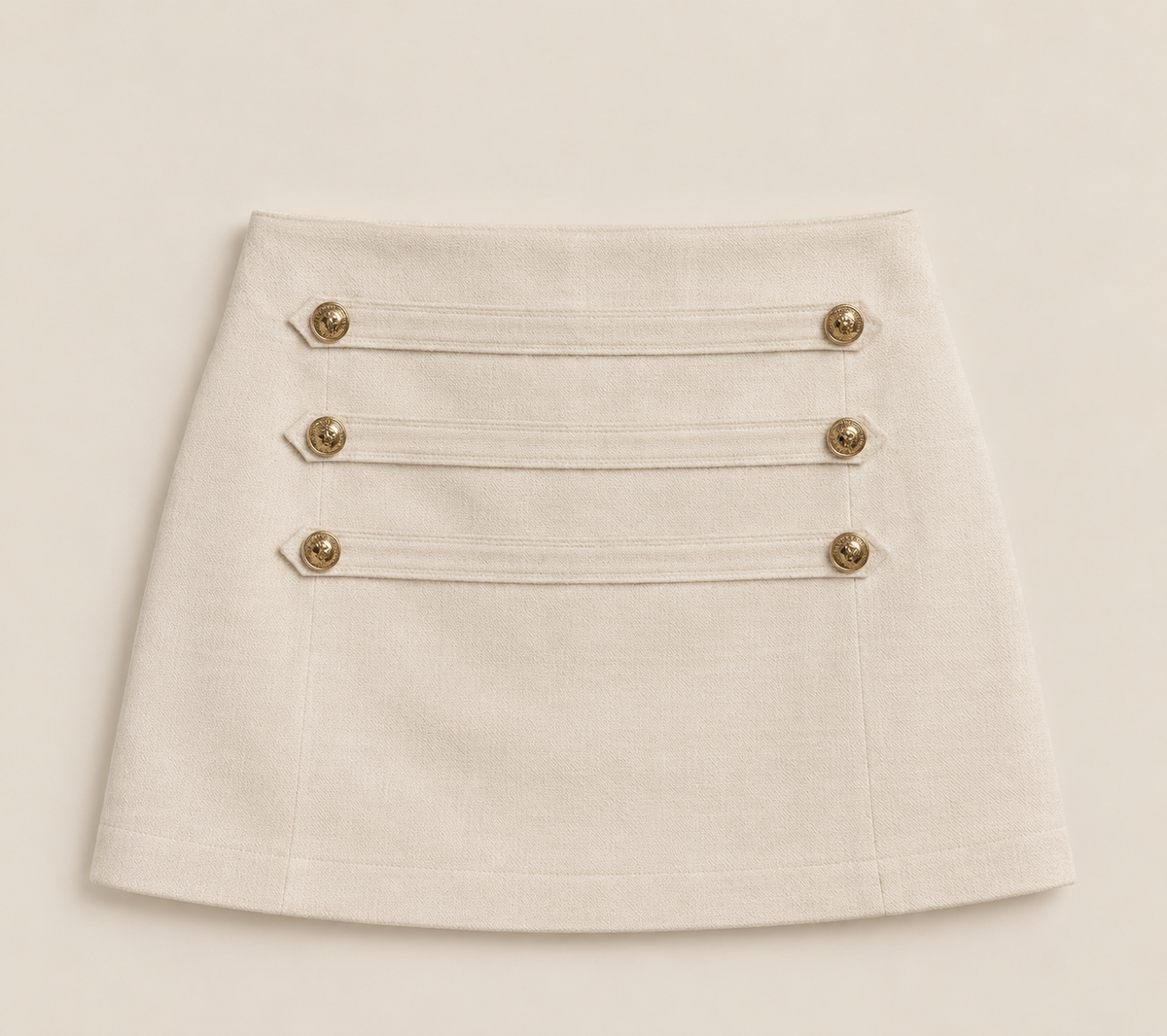 Falda Short con Botones