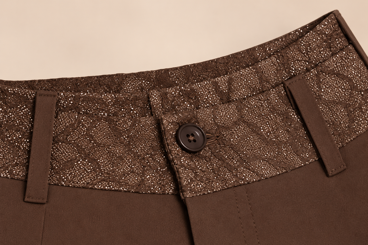 Pantalón Con Encaje