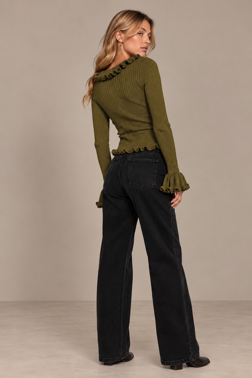 Blusa Con Olanes